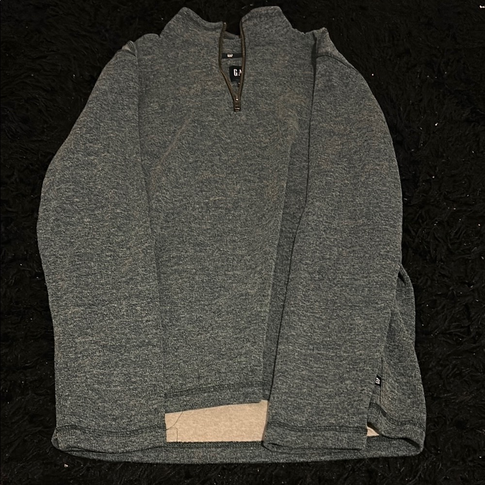 GAP Gray Quarter-Zip Sweatshirt